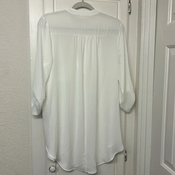 Bundle Lush Tunic Sheer Size Small black white Blouse Business Casual Work Wear - Picture 7 of 14